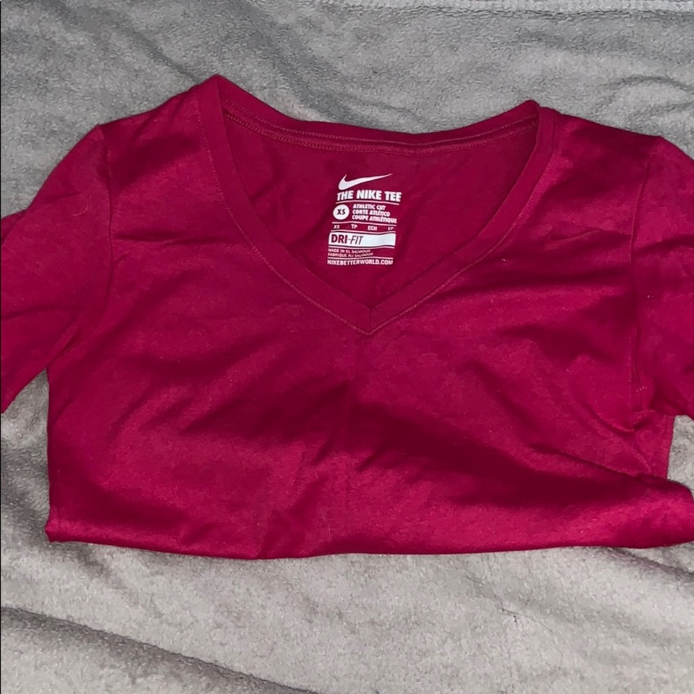 Fuchsia pink nike shirt